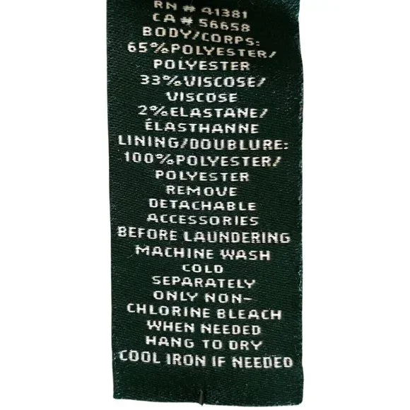 Lauren Ralph Lauren Sleeveless Boat Neck Navy Dot Pattern Woven Dress Sz 14 - Picture 7 of 7